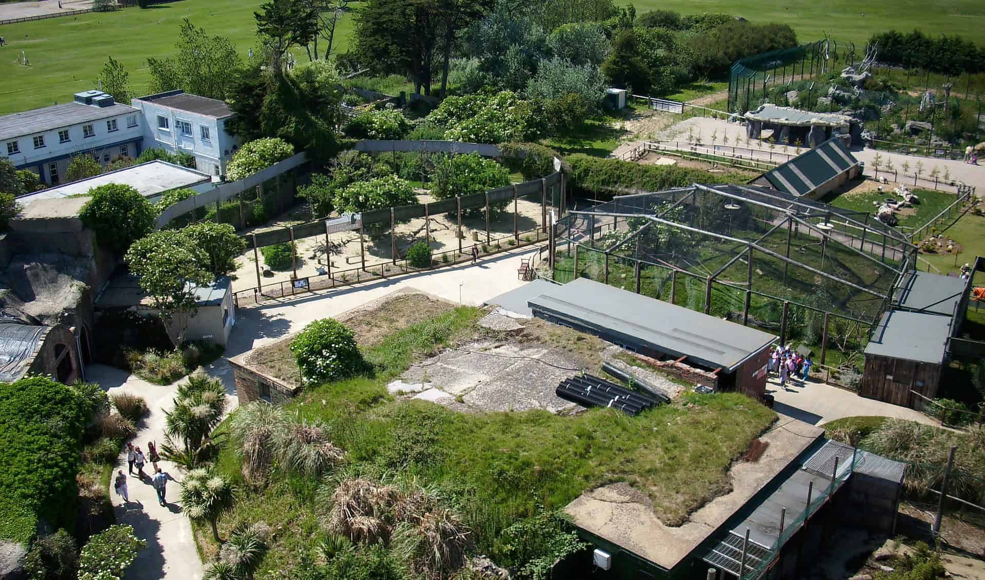 Aerial image of the zoo in 2010