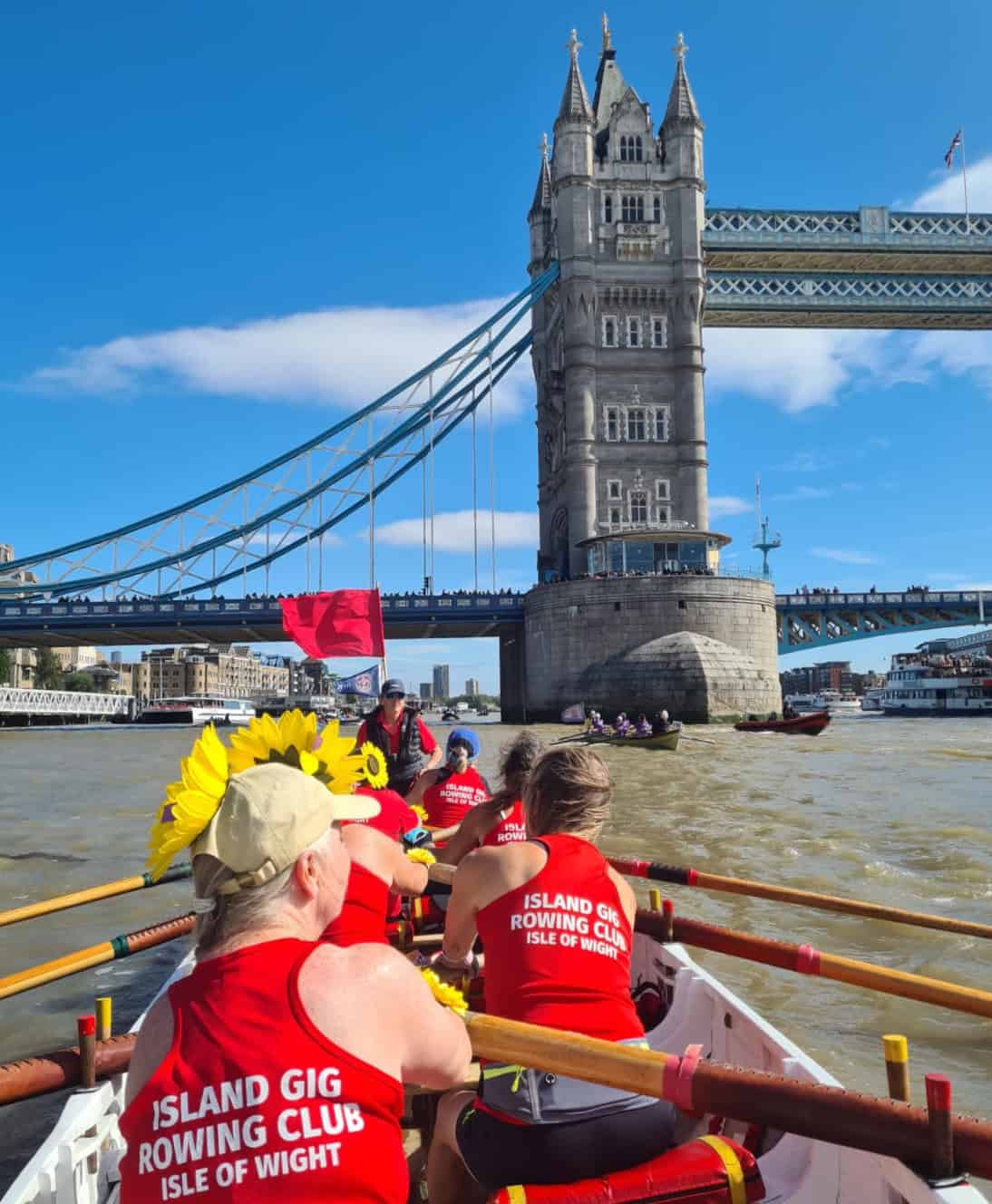 Island Gig Rowing Club rowing on the River Thames