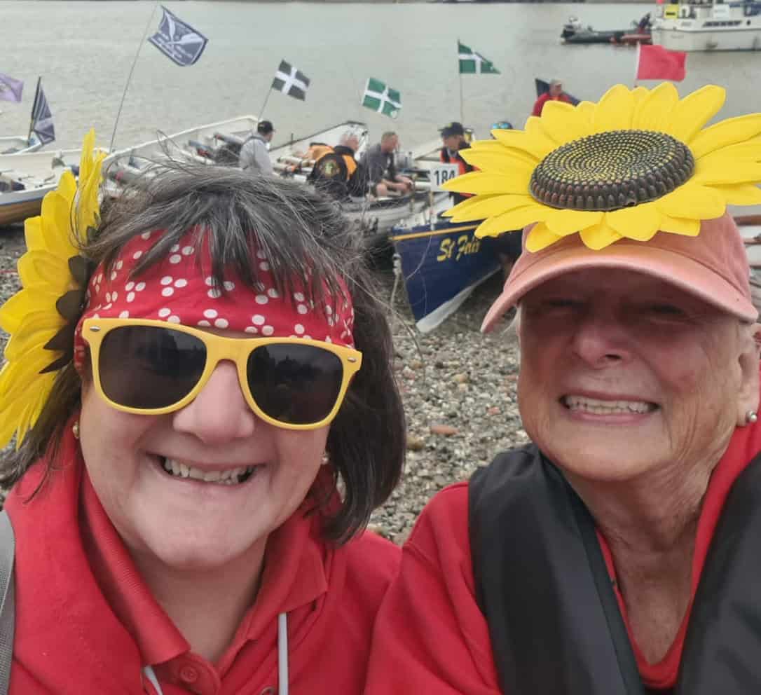 Left Polly Schafer Founder - Right Sandie Gallard Jupp Chair of the Club