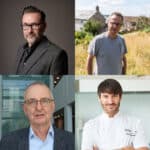 Montage of chefs and food writers