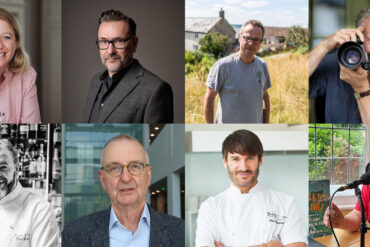 Montage of chefs and food writers