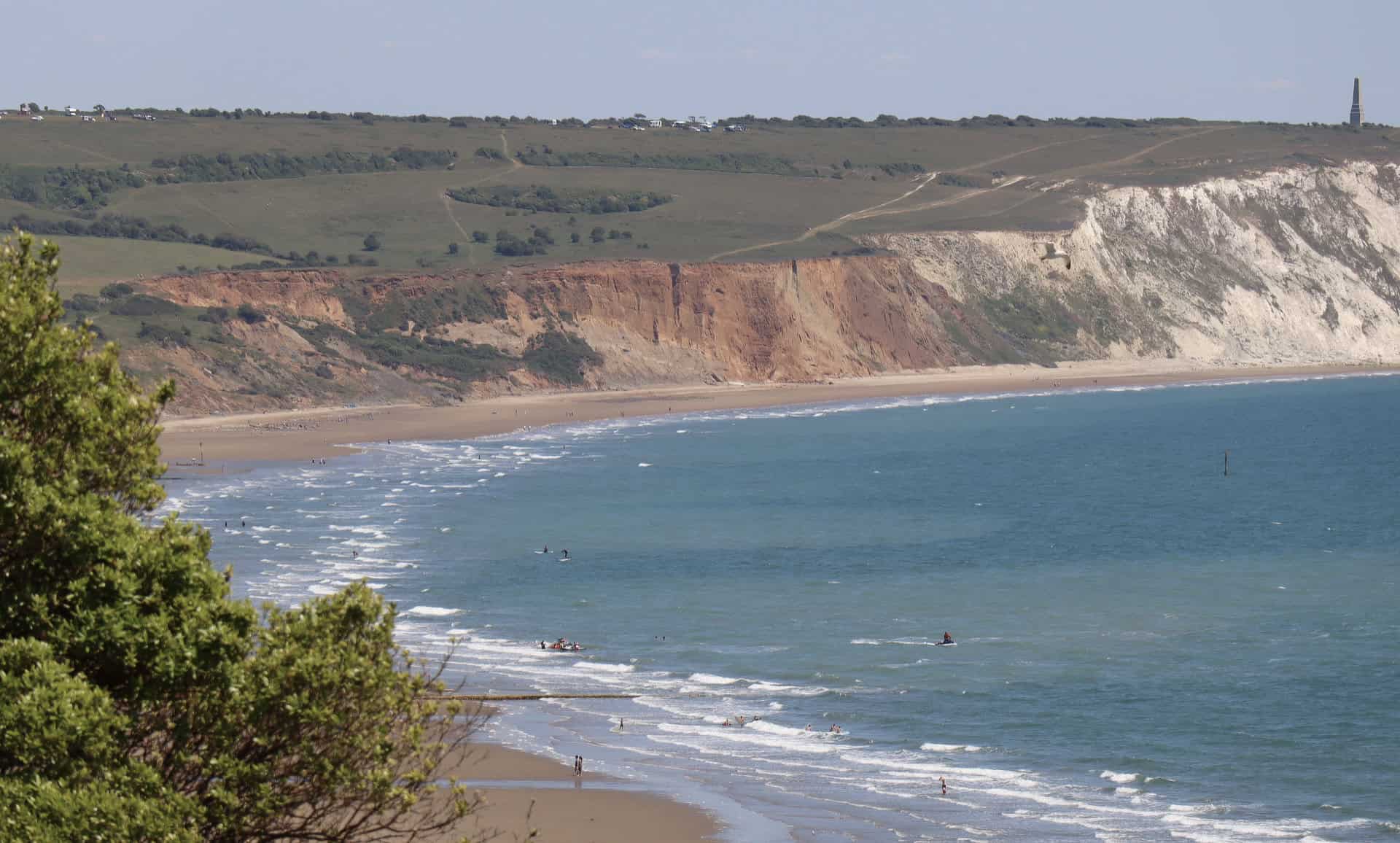 View of Sandown Bay and Culver cliffs