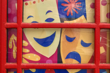 illustration inside the telephone box