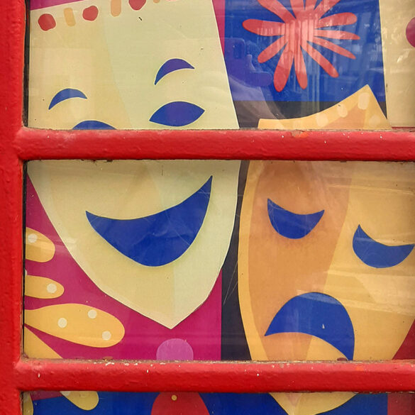 illustration inside the telephone box