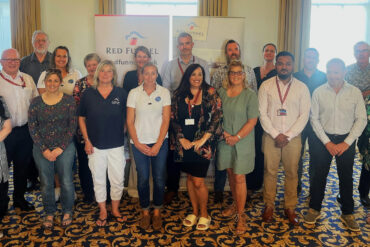 Red Funnel with businesses at the Trade Customer Forum
