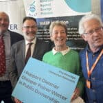 Richard Quigley MP at an event hosted by the Sewage Campaign Network