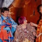Rosie and Harriett with Zandra Rhodes