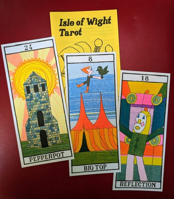 Three Tarot cards