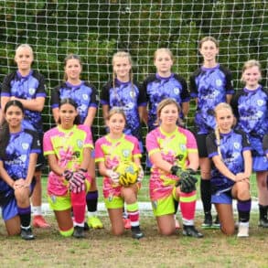 Wight Eagles all girls football team
