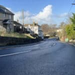 resurfaced road in Wroxall