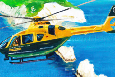 air ambulance painting
