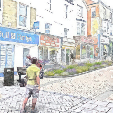 Artist's impression of the new street plans