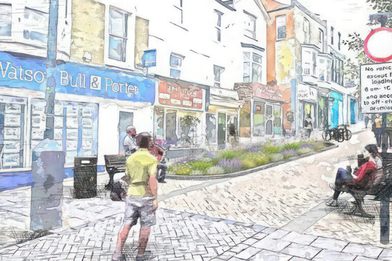 Artist's impression of the new street plans