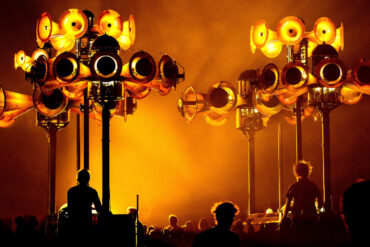 The sound system set up in France