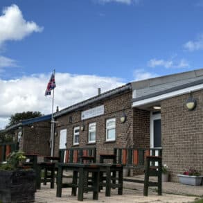 The exterior of stenbury Hall, wroxall