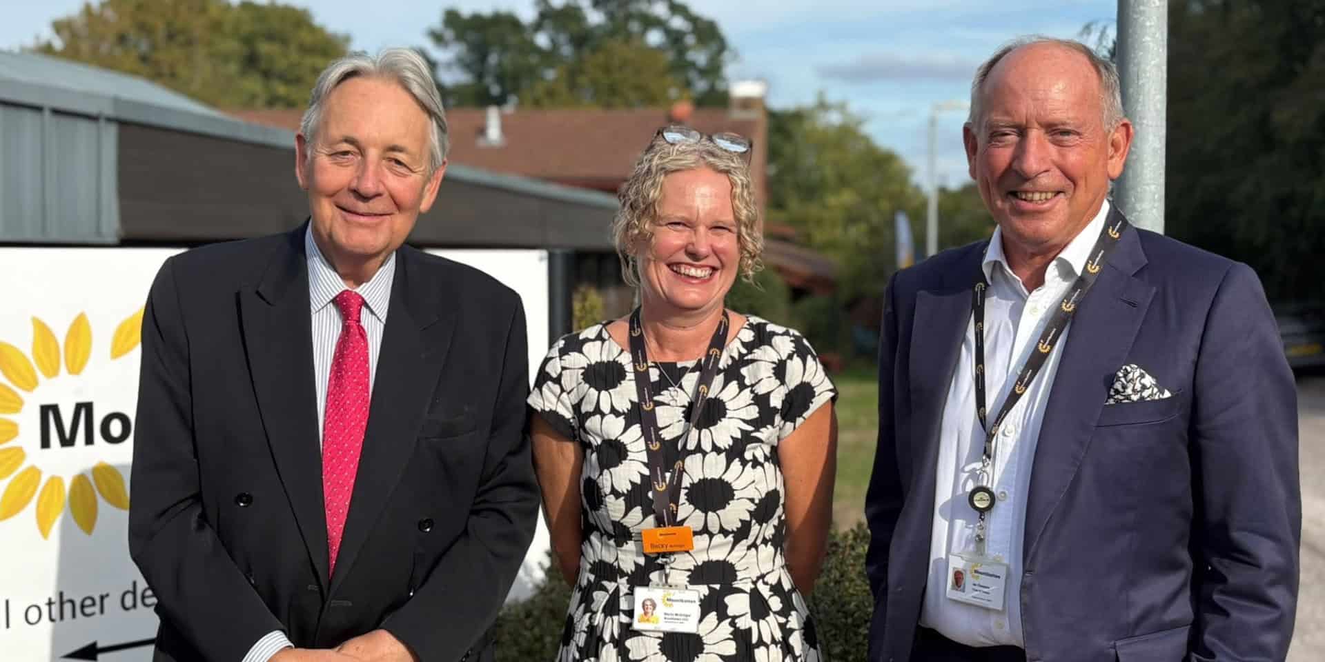 Charles Alexander, Becky McGregor and Ian Cheshire