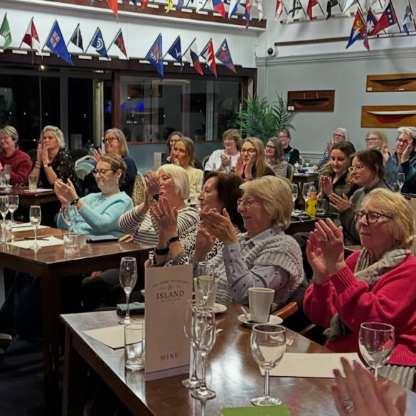 women in the audience of the Island Women Series event