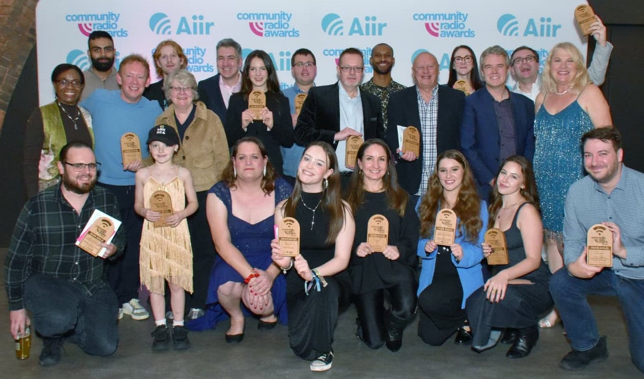 Community Radio Award winners posing for photo