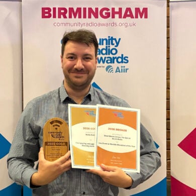 Kieren Thompson with the awards