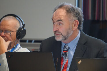 Chris jarman in a council meeting - LDRS