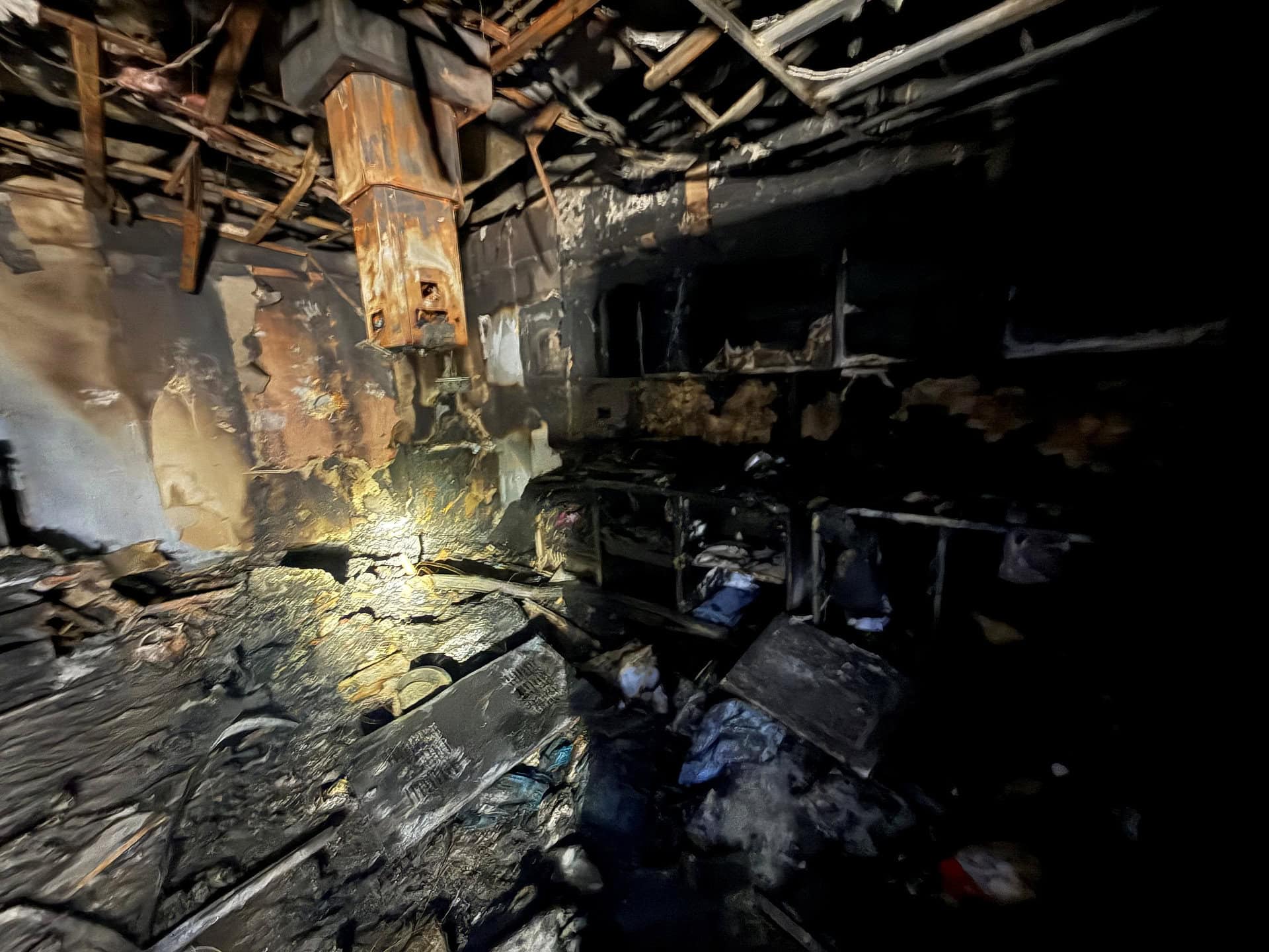 Damage caused by the fire in the west wing of Southampton General Hospital on 1st February 2026