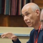 Duncan Morrison sitting in a council meeting