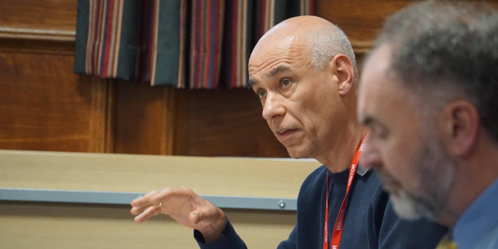 Duncan Morrison sitting in a council meeting