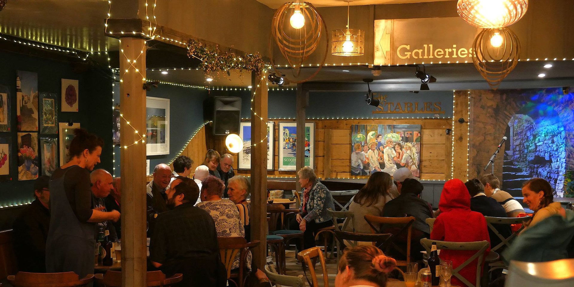 People at Monkton Arts Cafe