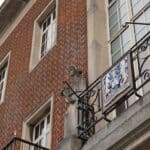 Outside the old section of County Hall