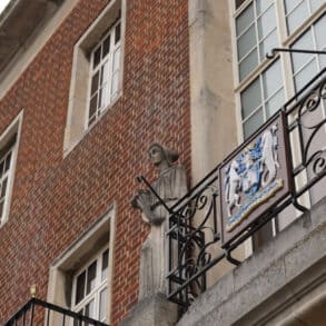 Outside the old section of County Hall