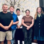 Youth Council with Ian Dore on visit to the council