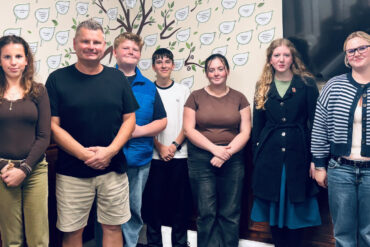 Youth Council with Ian Dore on visit to the council