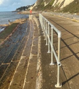 railings on bonchurch promenade