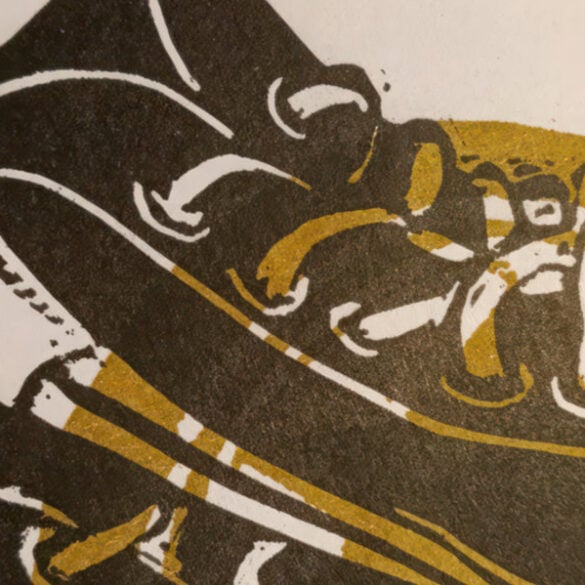 brevity shuffle illustration of a sneaker