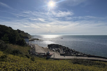 Looking down onto wheelers bay