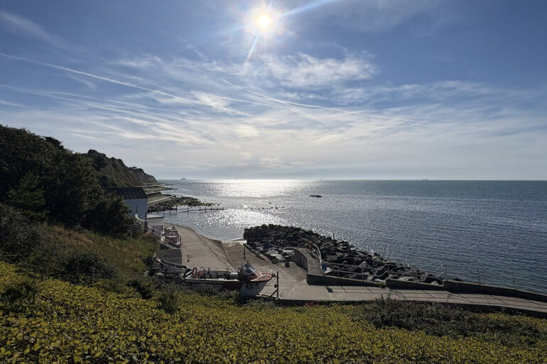 Looking down onto wheelers bay