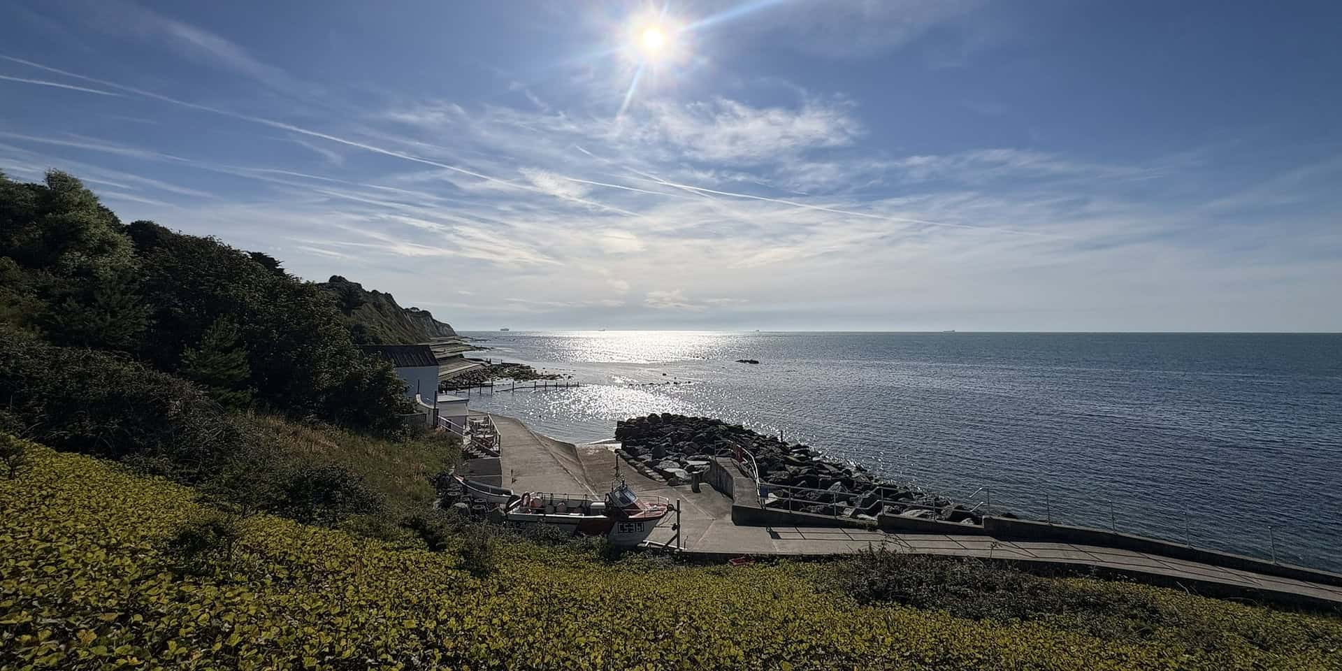 Looking down onto wheelers bay