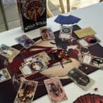 The Which Witch game cards laid out on a table